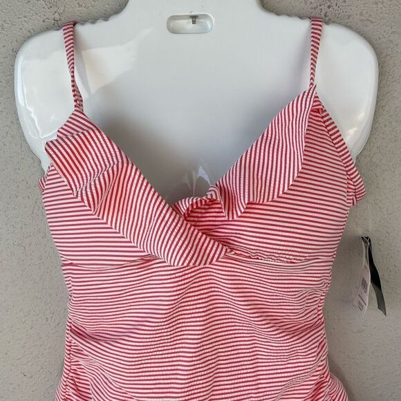 NWT Lauren Ralph Lauren Tankini and Matching Bottoms Size 10 - Picture 2 of 7